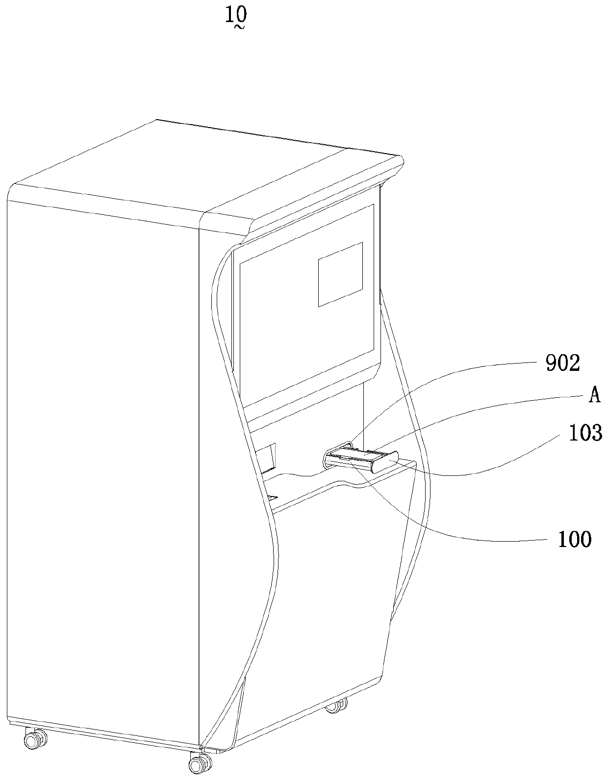 Self-service film sticking machine and film sticking method thereof