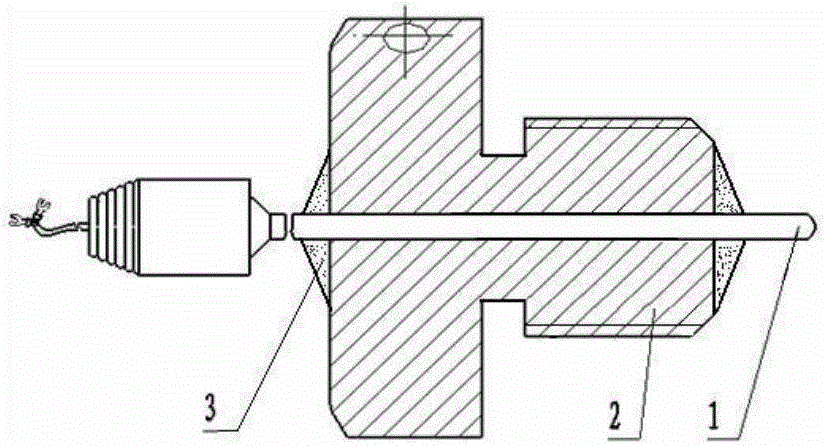 Device for measuring oil temperature of steam cylinder base