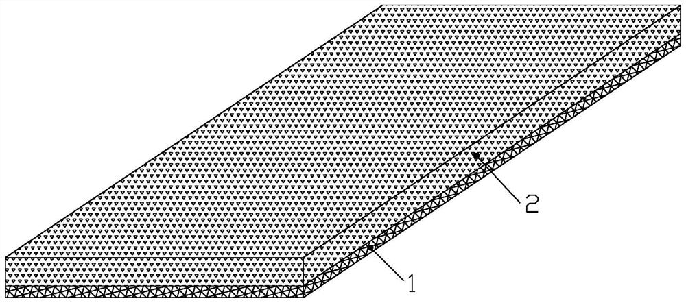 Elastic water-permeable coiled material