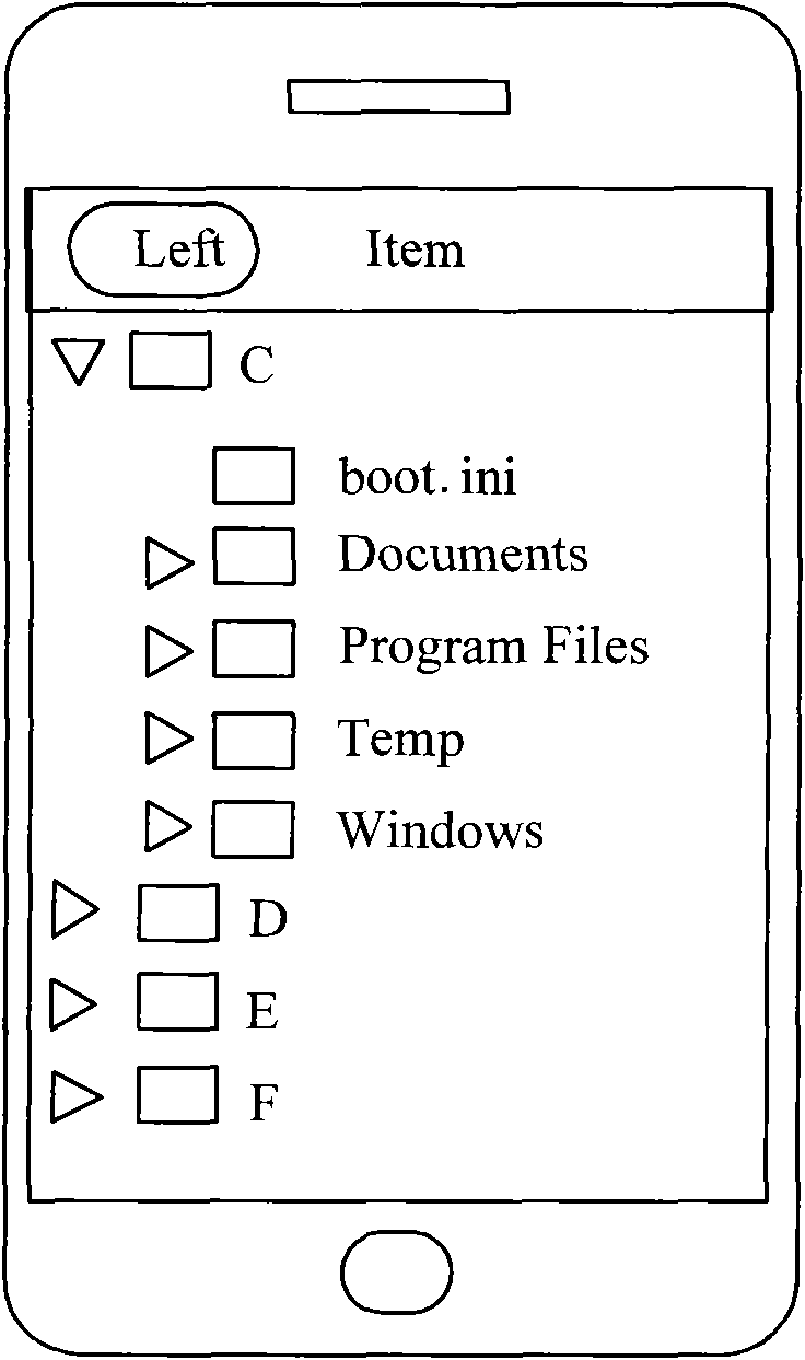 Method and device for realizing tree structure based on a macos operation system