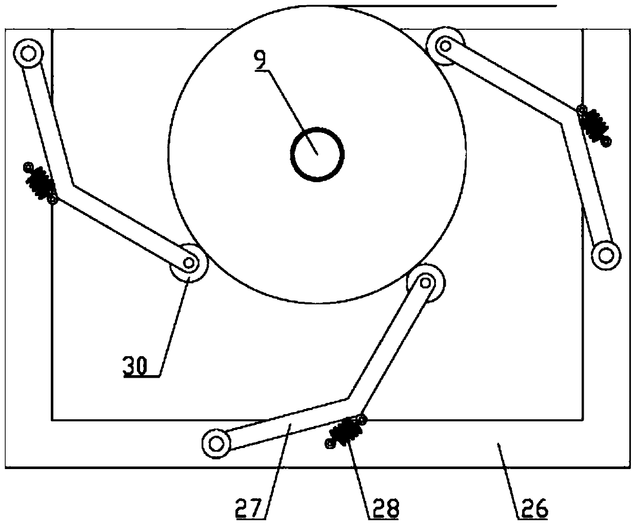 Self-adaptive rewinding device