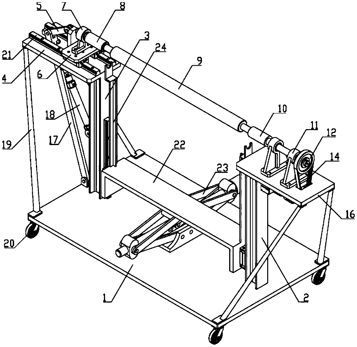 Self-adaptive rewinding device