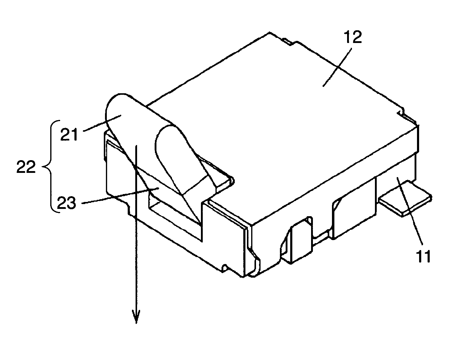 Switch having resilient operating section