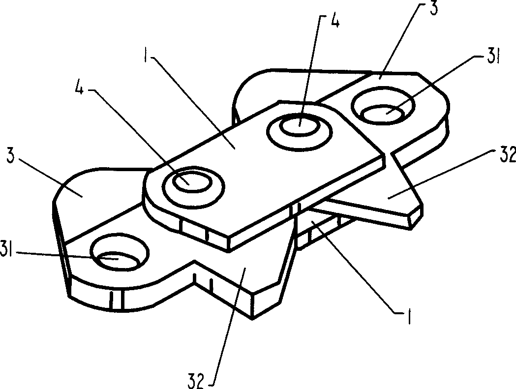 Chain used for diamond chain saw