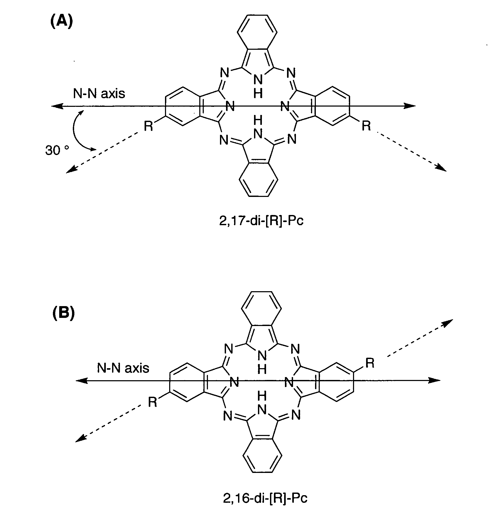 Substituted benzazoloporphyrazines for polymerization and surface attachment and articles formed therefrom