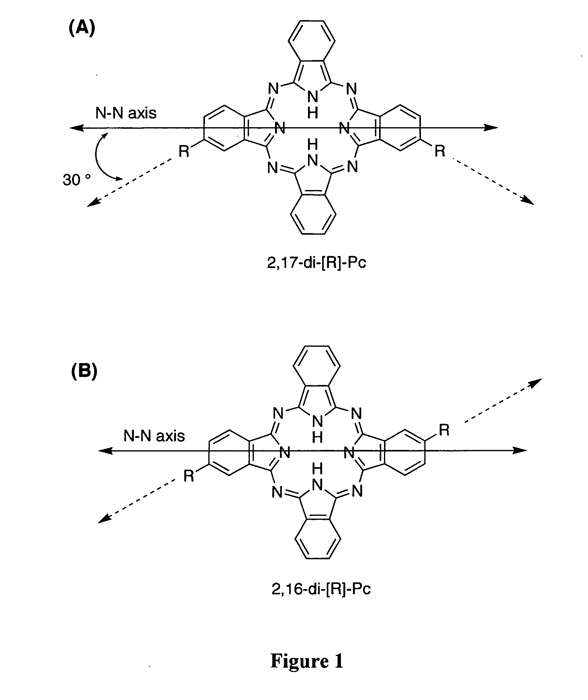 Substituted benzazoloporphyrazines for polymerization and surface attachment and articles formed therefrom