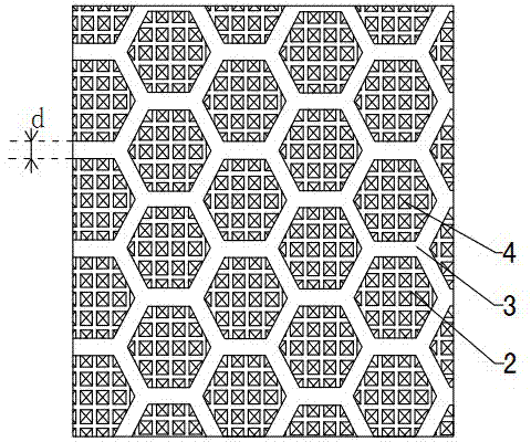 Anti-clogging stereoscopic structure grinding tool and preparation method thereof