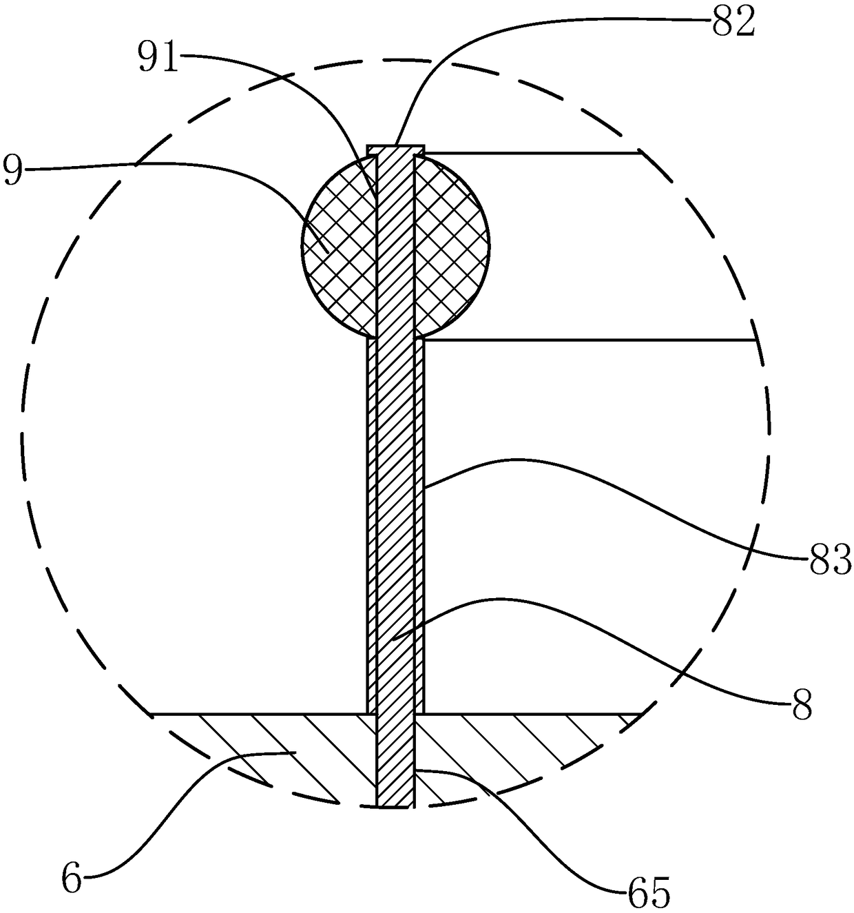 Efficient food liquid bag demounting-mounting structure and assembling and demounting-mounting methods