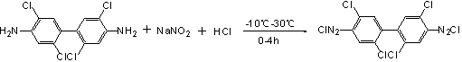 Industrial production method for pigment yellow 81