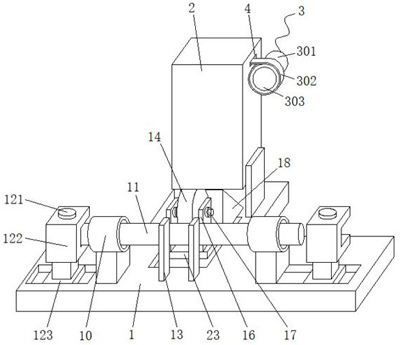 Steel bar machining bending mechanism with gravity pressurizing mechanism