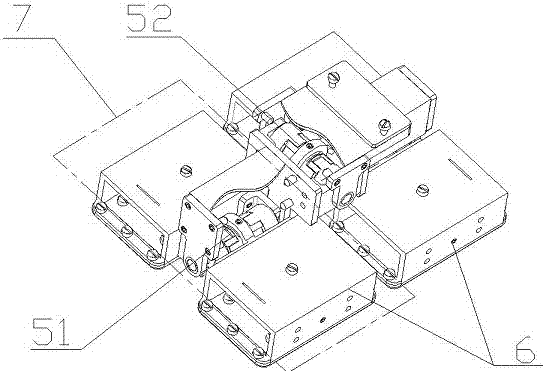 Flexible connection member and robot foot structure using same