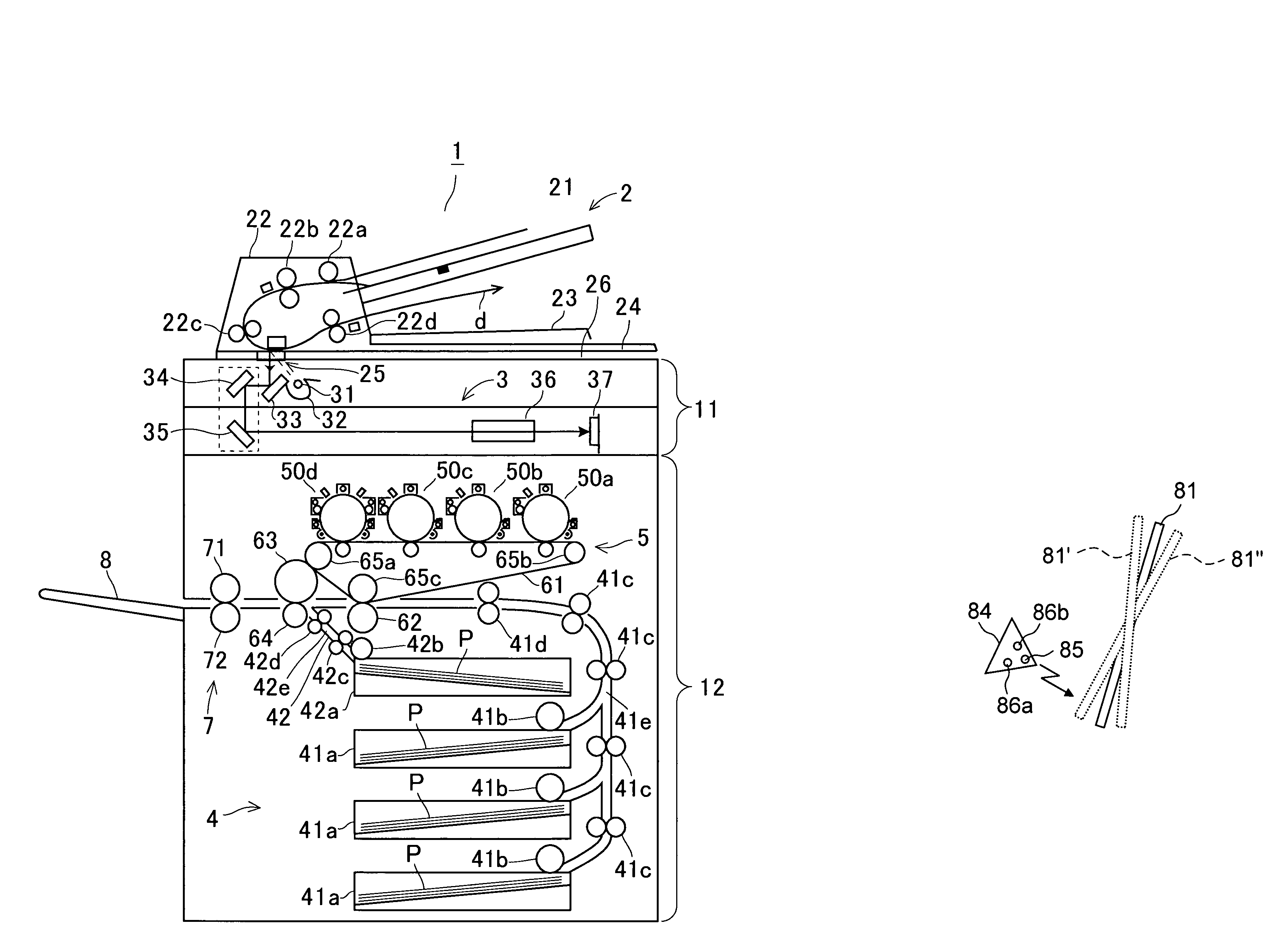 Meandering detection device, meandering detection method, meandering correction device, and image forming apparatus