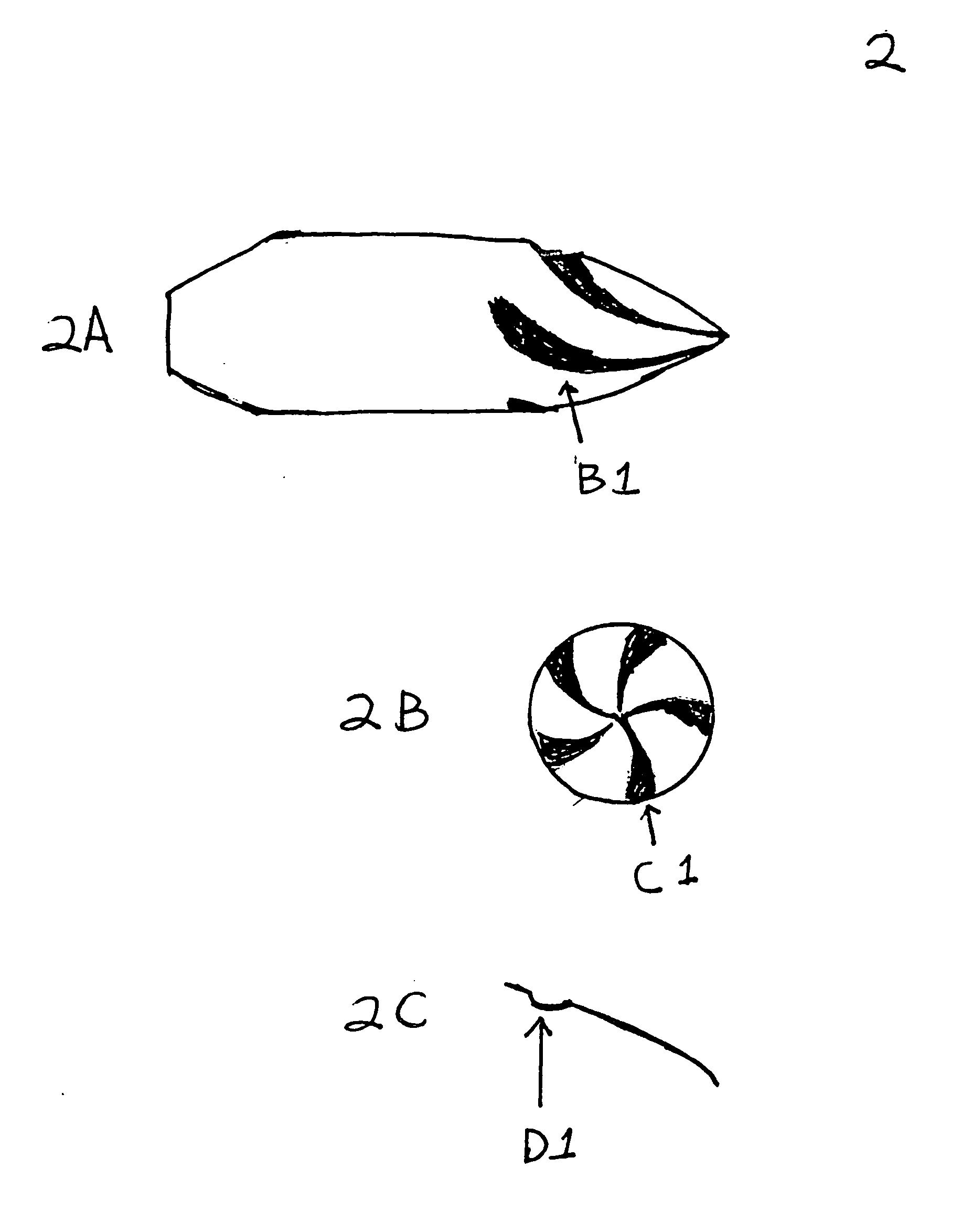 Bullet or Projectile With Spiral Grooves