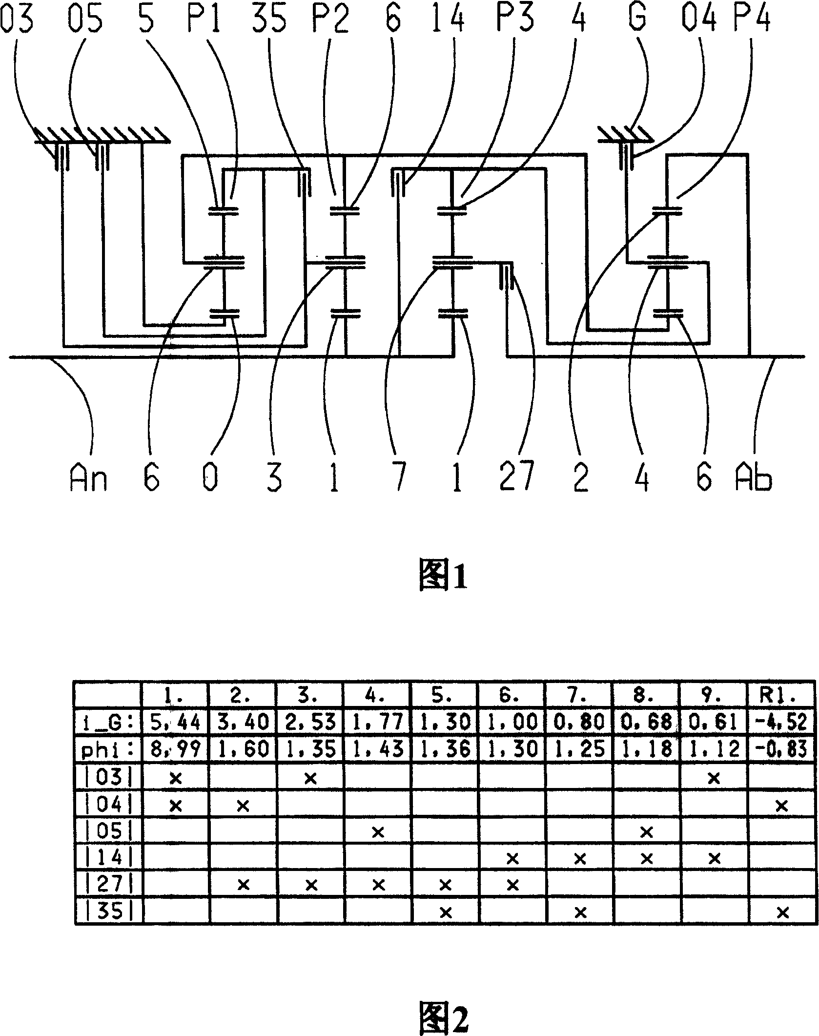 Multi-gear transmission