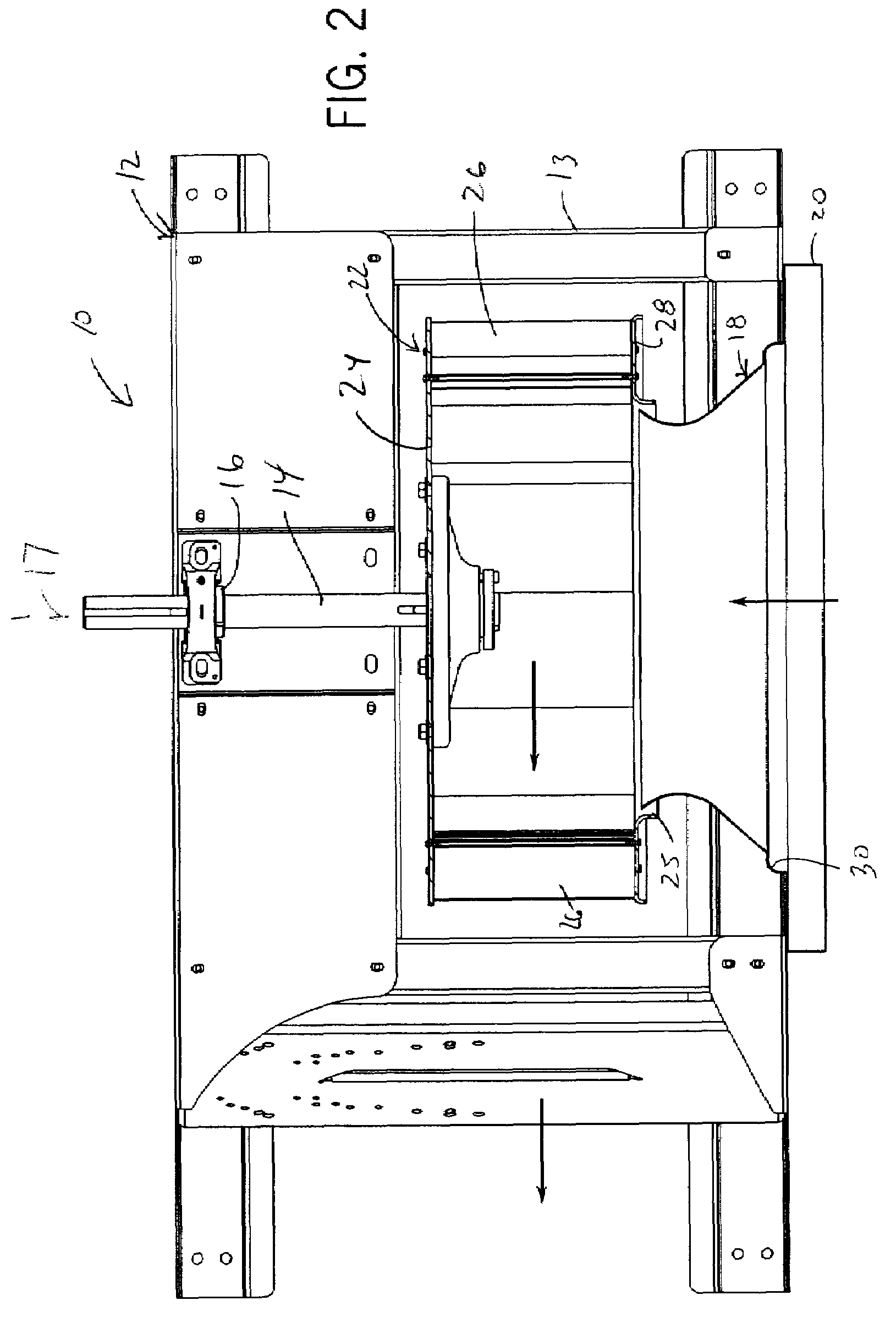 Centrifugal fan with turbulence inducing inlet bell