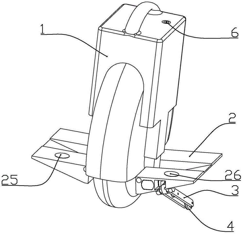 A wheelbarrow with auxiliary wheels