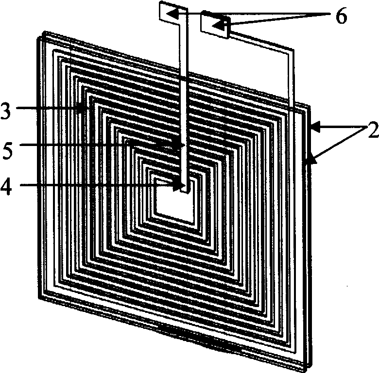 Micro-inductor device in planar magnetic core helical structure and preparation thereof