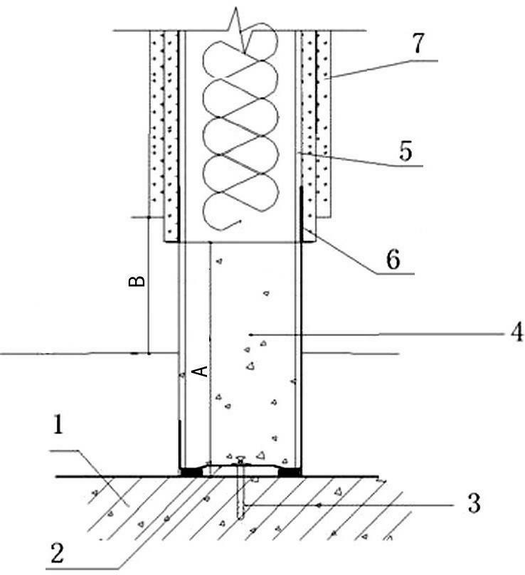 Light steel joist partition connecting structure and construction method thereof