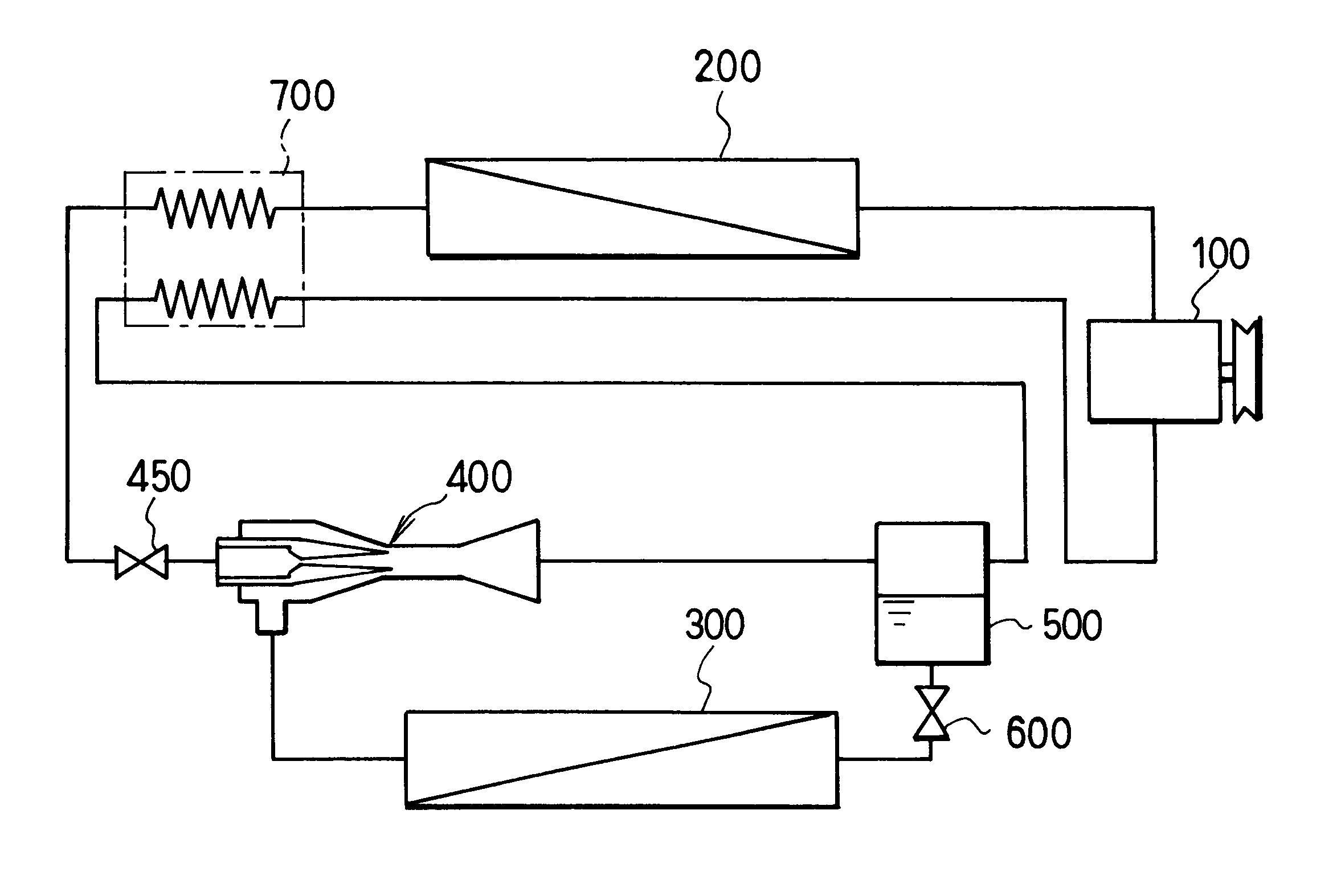 Ejector cycle system