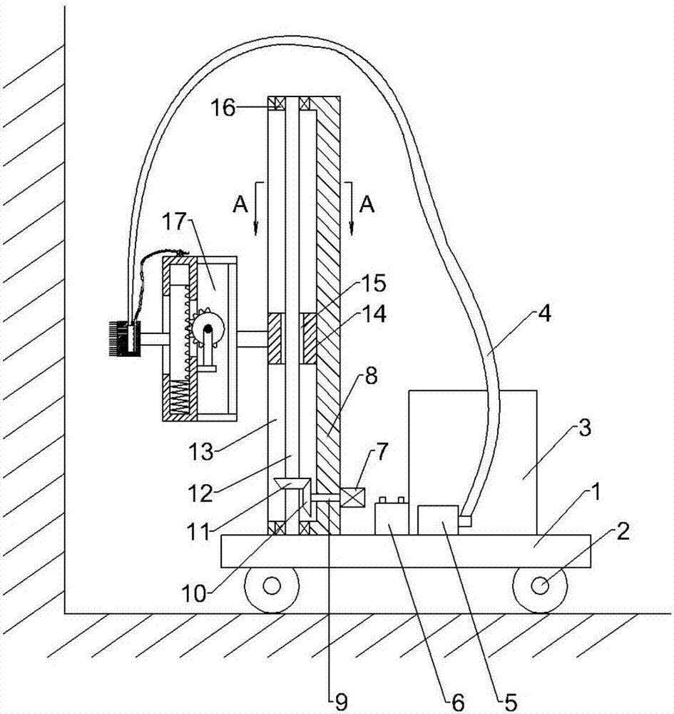 Building construction wall plastering equipment with reciprocating plastering function