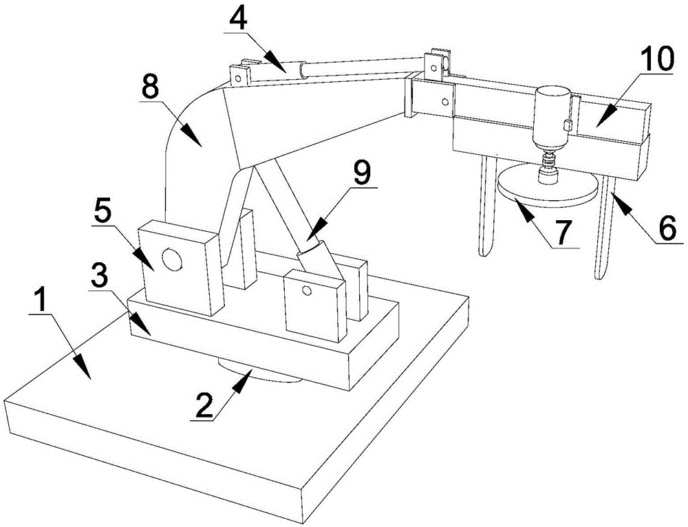 Green belt trimming device for highway