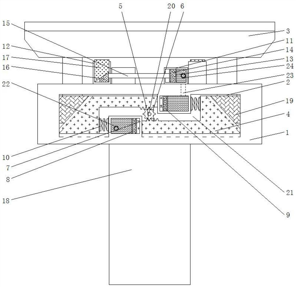 An elevated steel-concrete composite beam