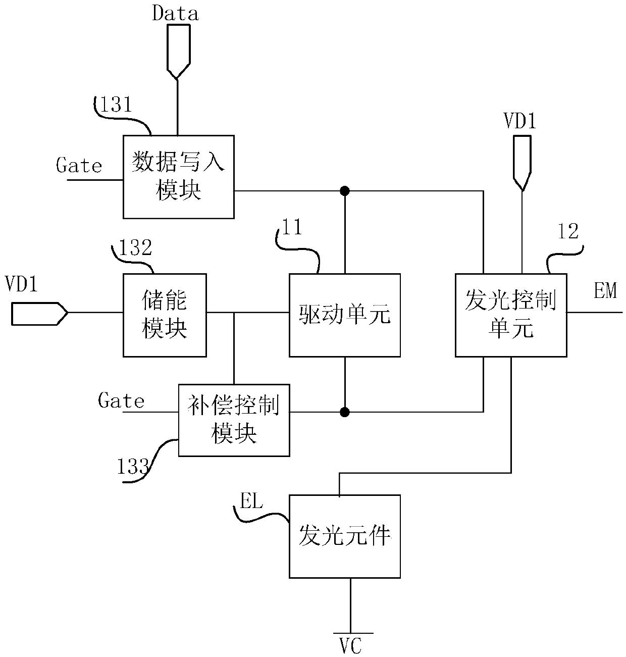 Pixel driving circuit, pixel driving method and touch display device