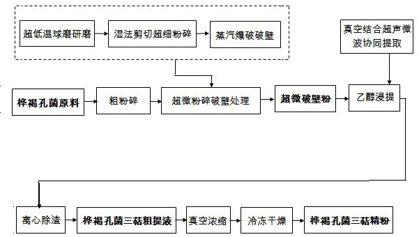 Efficient extraction method of inonotus obliquus total triterpenes and preparation method of fine powder of inonotus obliquus total triterpenes