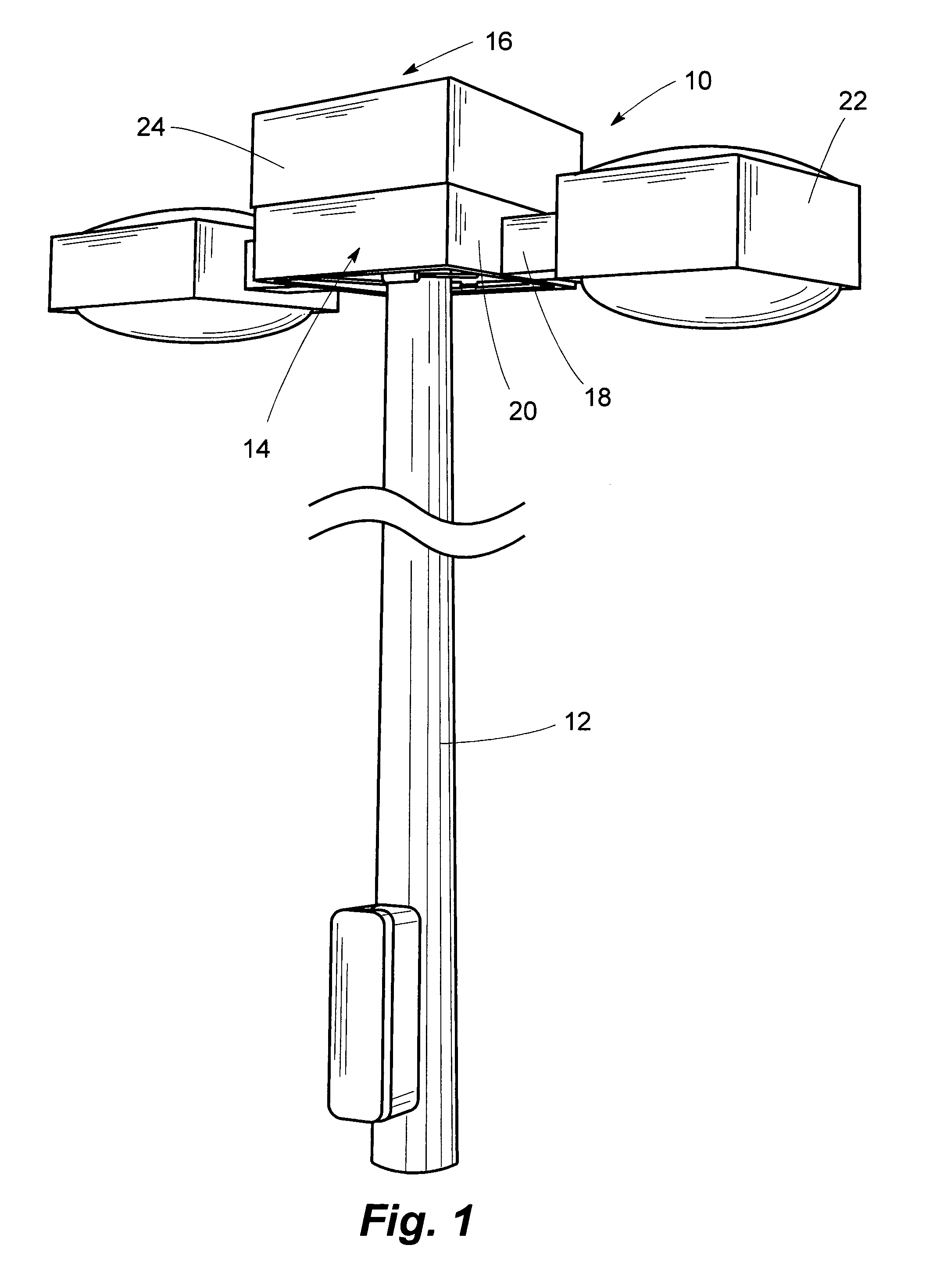 Architectural mast-mounted support system