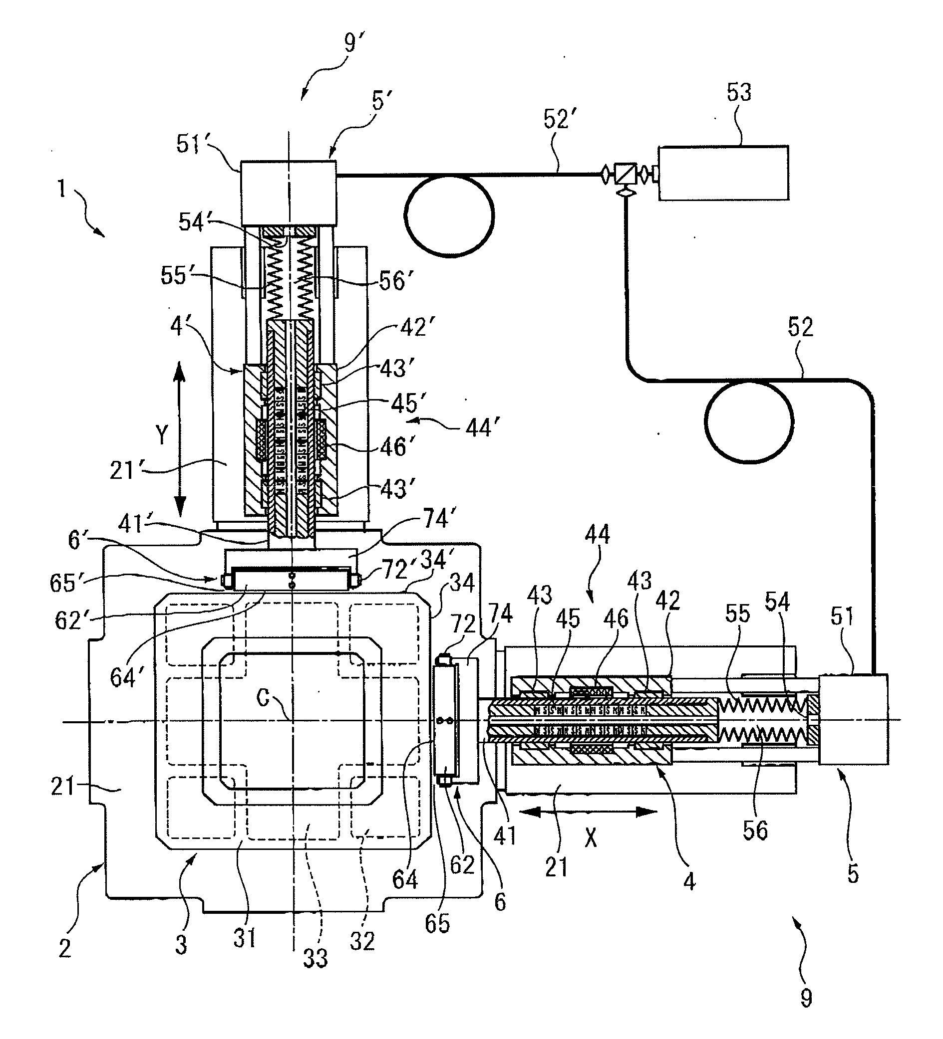 Two-dimension precision transfer equipment, three-dimension precision transfer equipment, and coordinate measuring machine