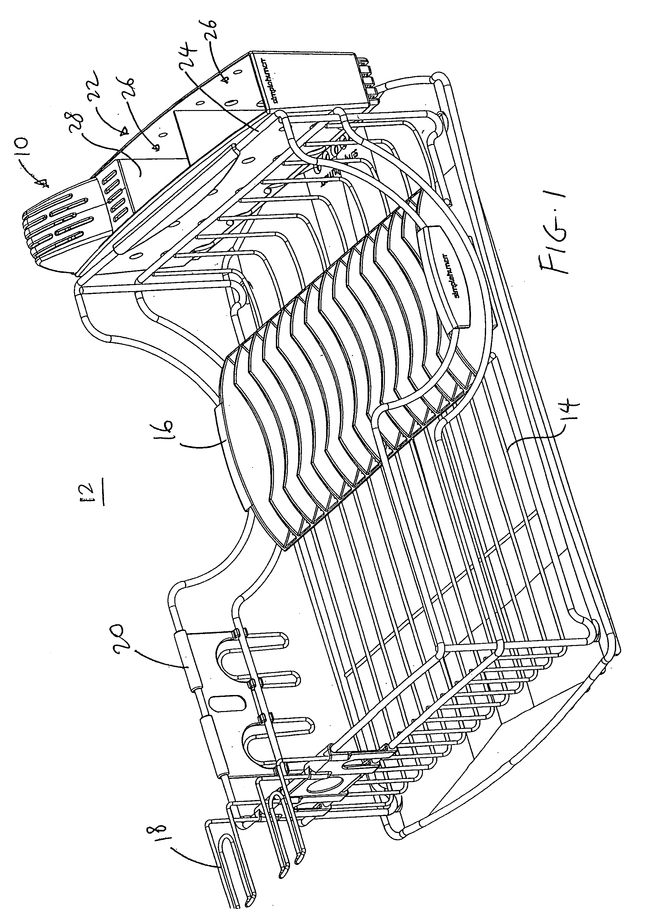 Retainer block for use with dish rack