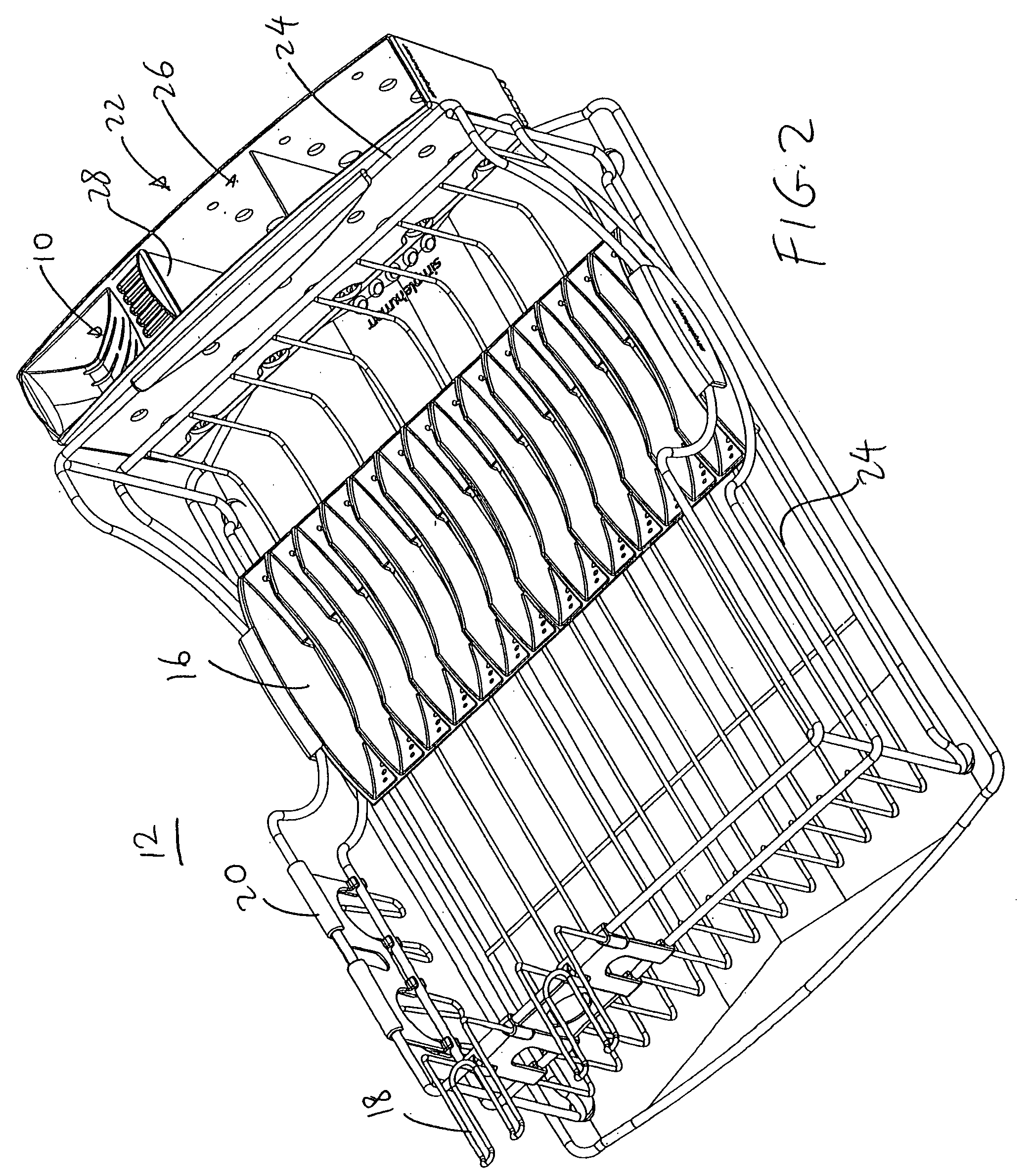 Retainer block for use with dish rack