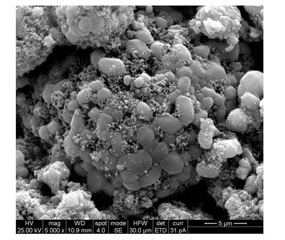 Preparation method of vanadium oxide and lithium iron phosphate composite materials with high tap density