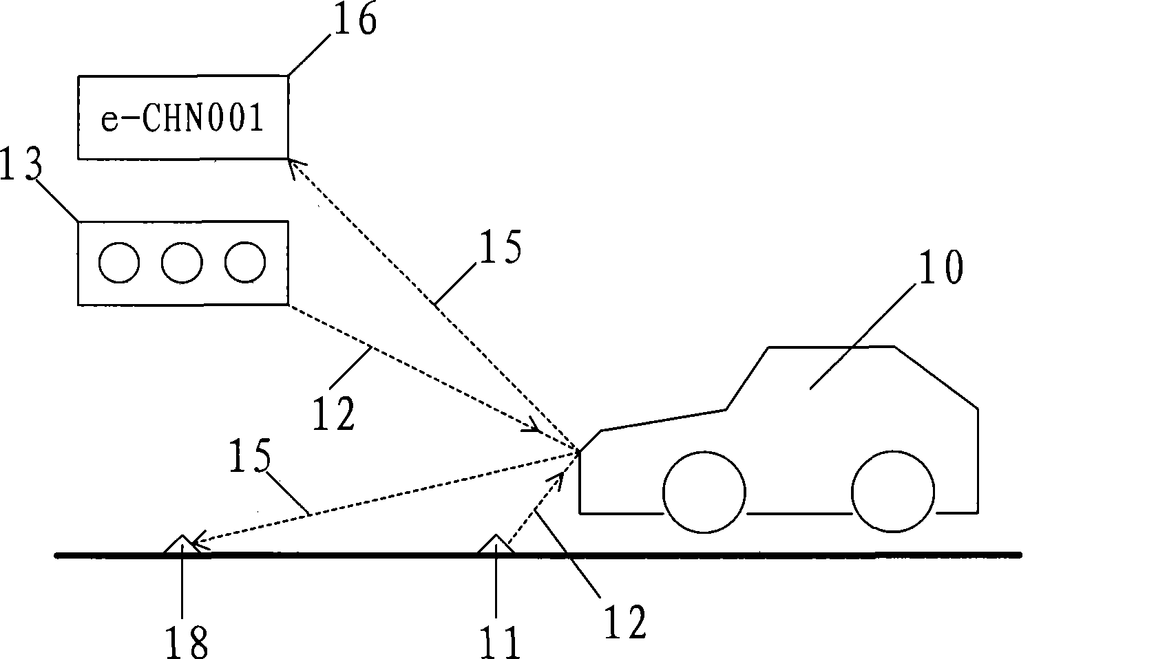 Digital wireless electronic road and parking ground charging system