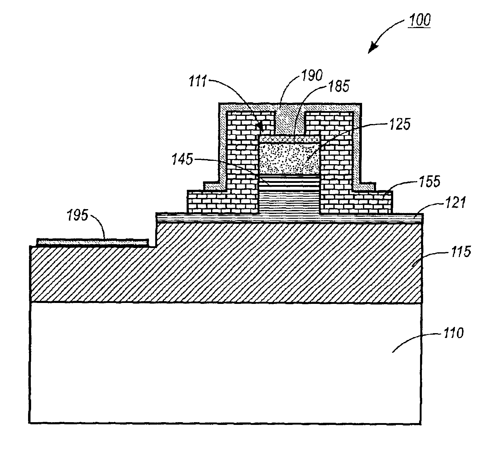 Structure and method for index-guided buried heterostructure AlGaInN laser diodes