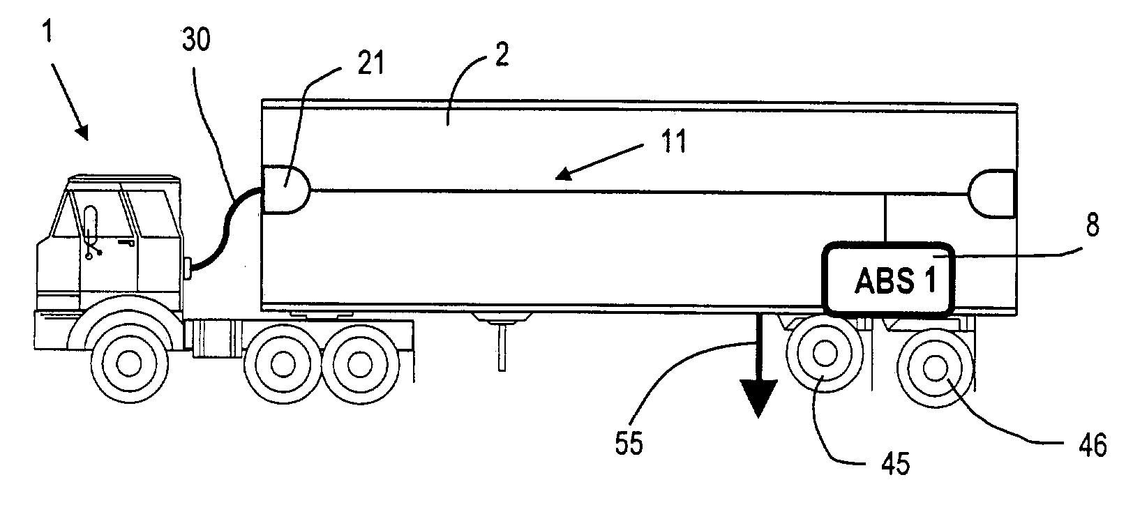 Method and system for exchanging data in a vehicle train via a PLC data bus