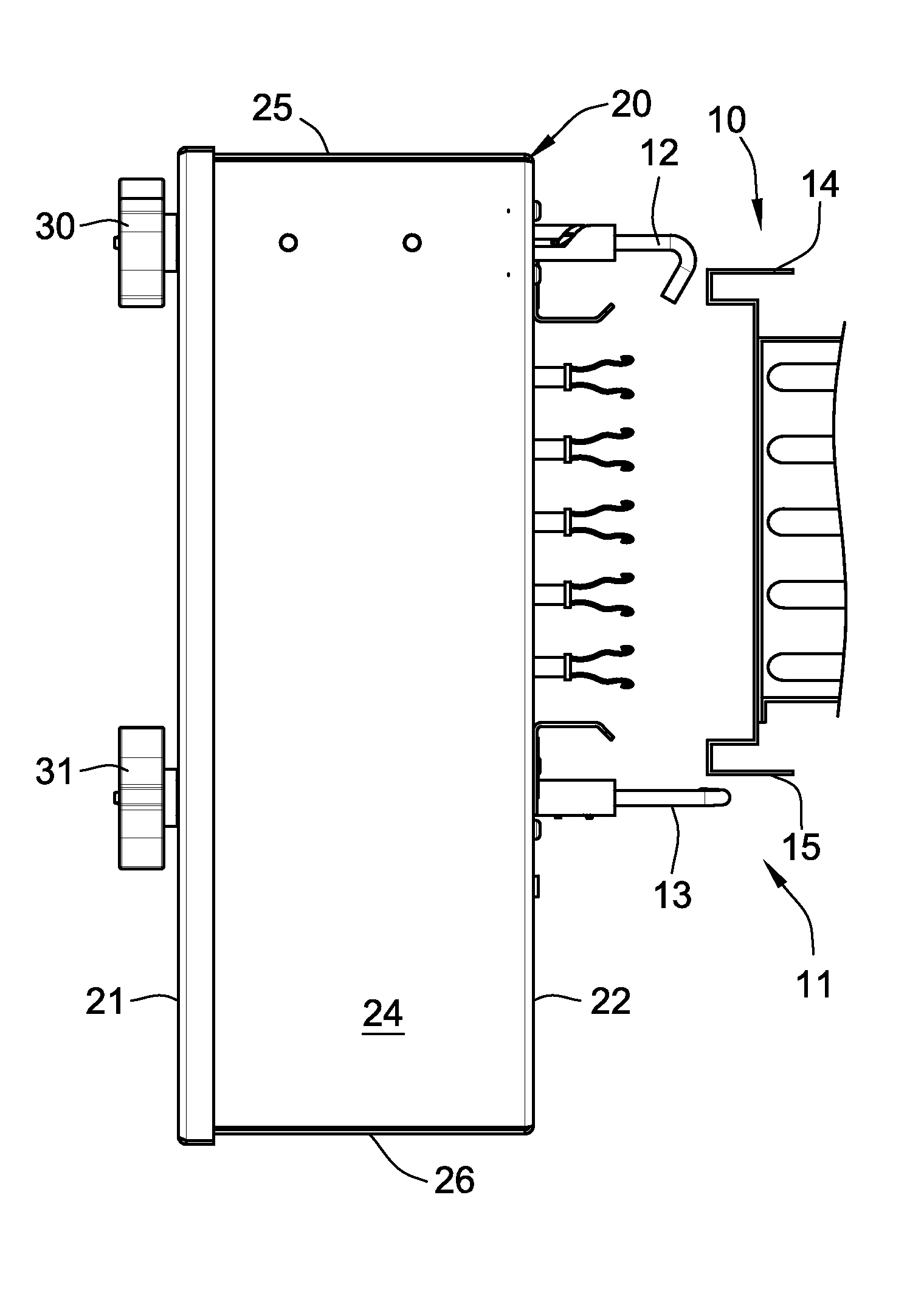 Electrical busway plug-in unit with improved restraint mechanism