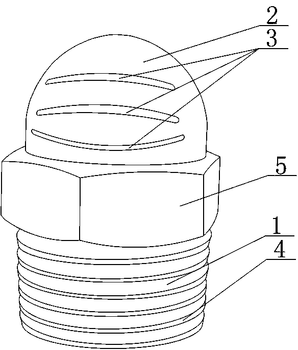 Scattering-structure spray head