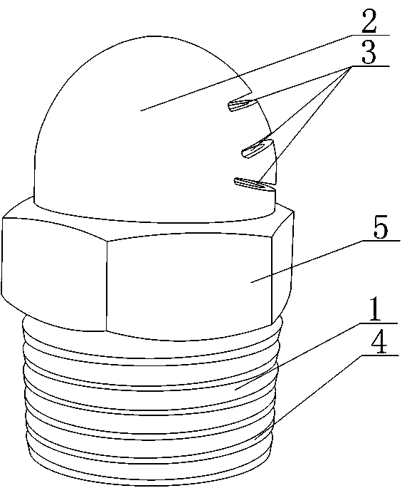 Scattering-structure spray head