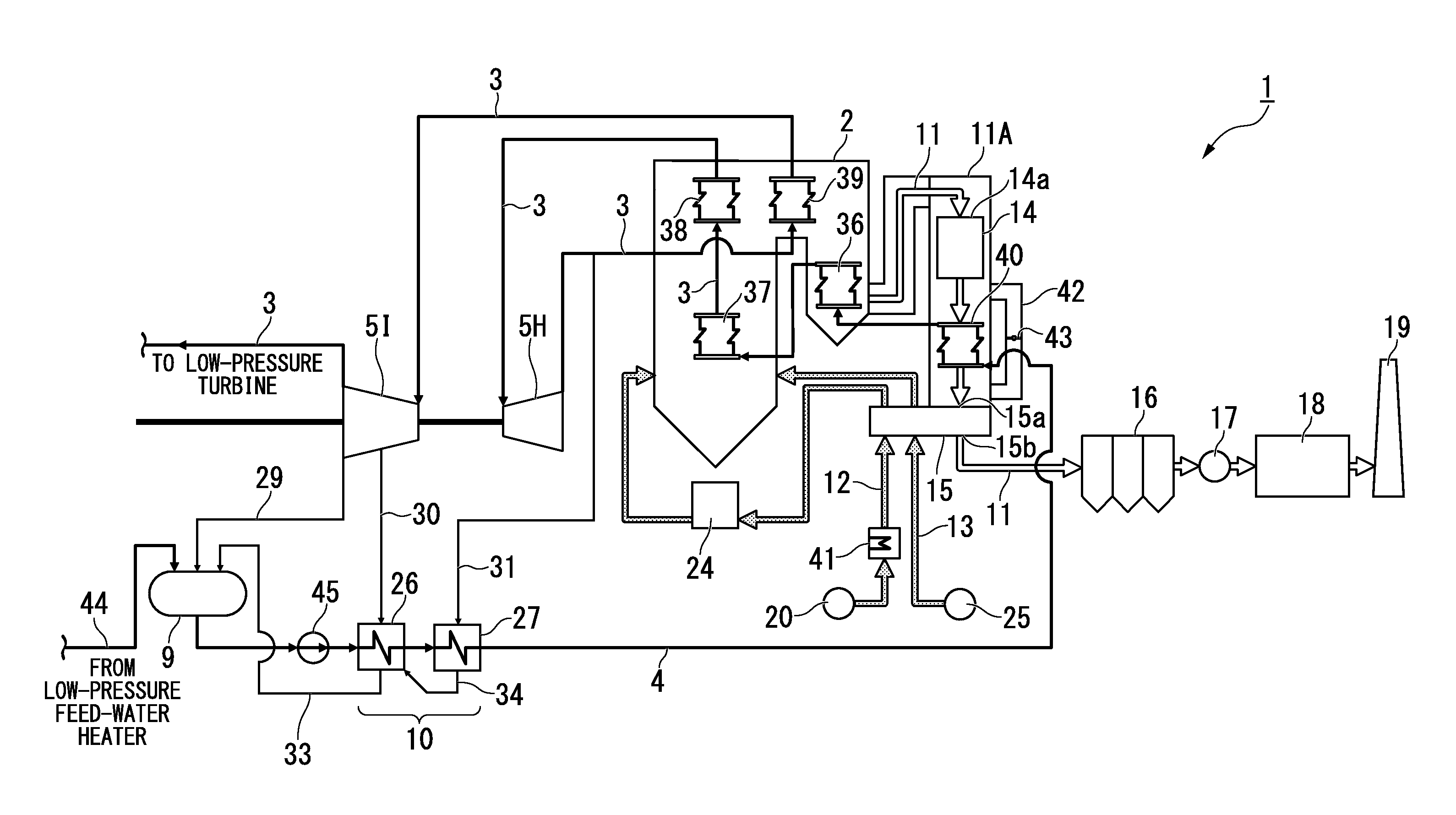 Fossil-fuel power plant and fossil-fuel power plant operation method