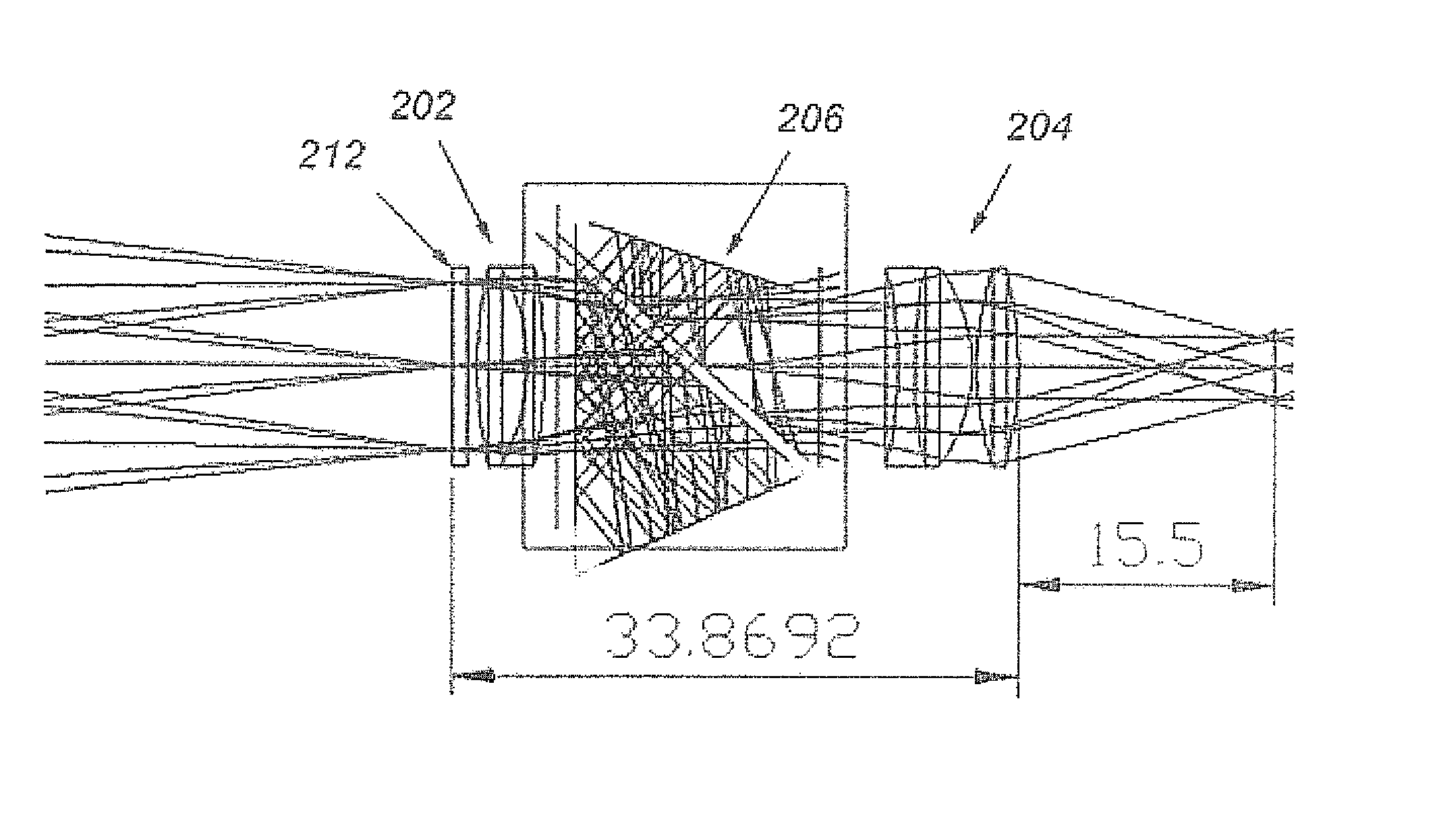 Compact keplerian optical system