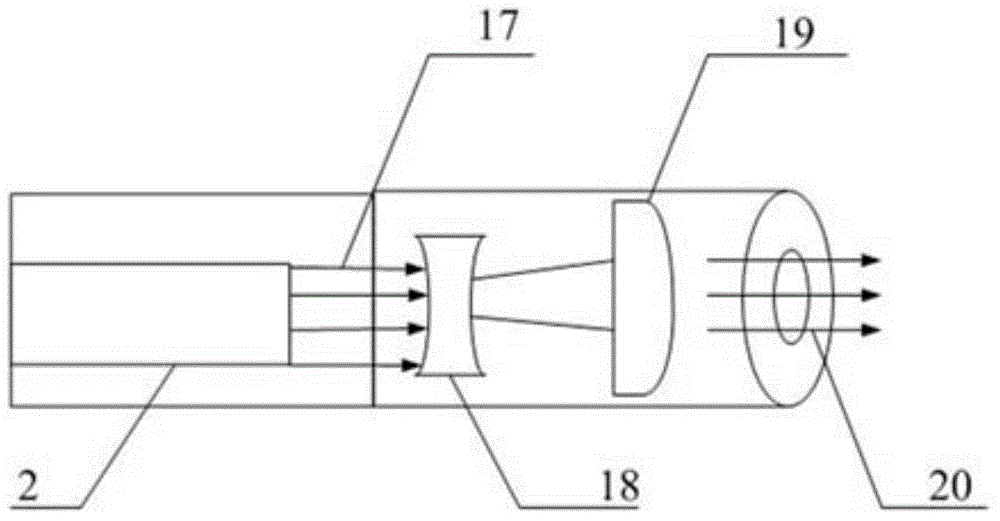 Visualization calibration laser-induced fluorescence detection device