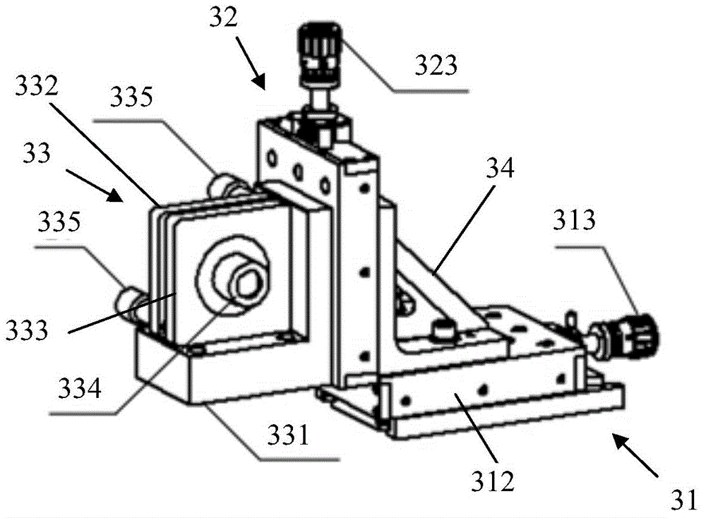 Visualization calibration laser-induced fluorescence detection device