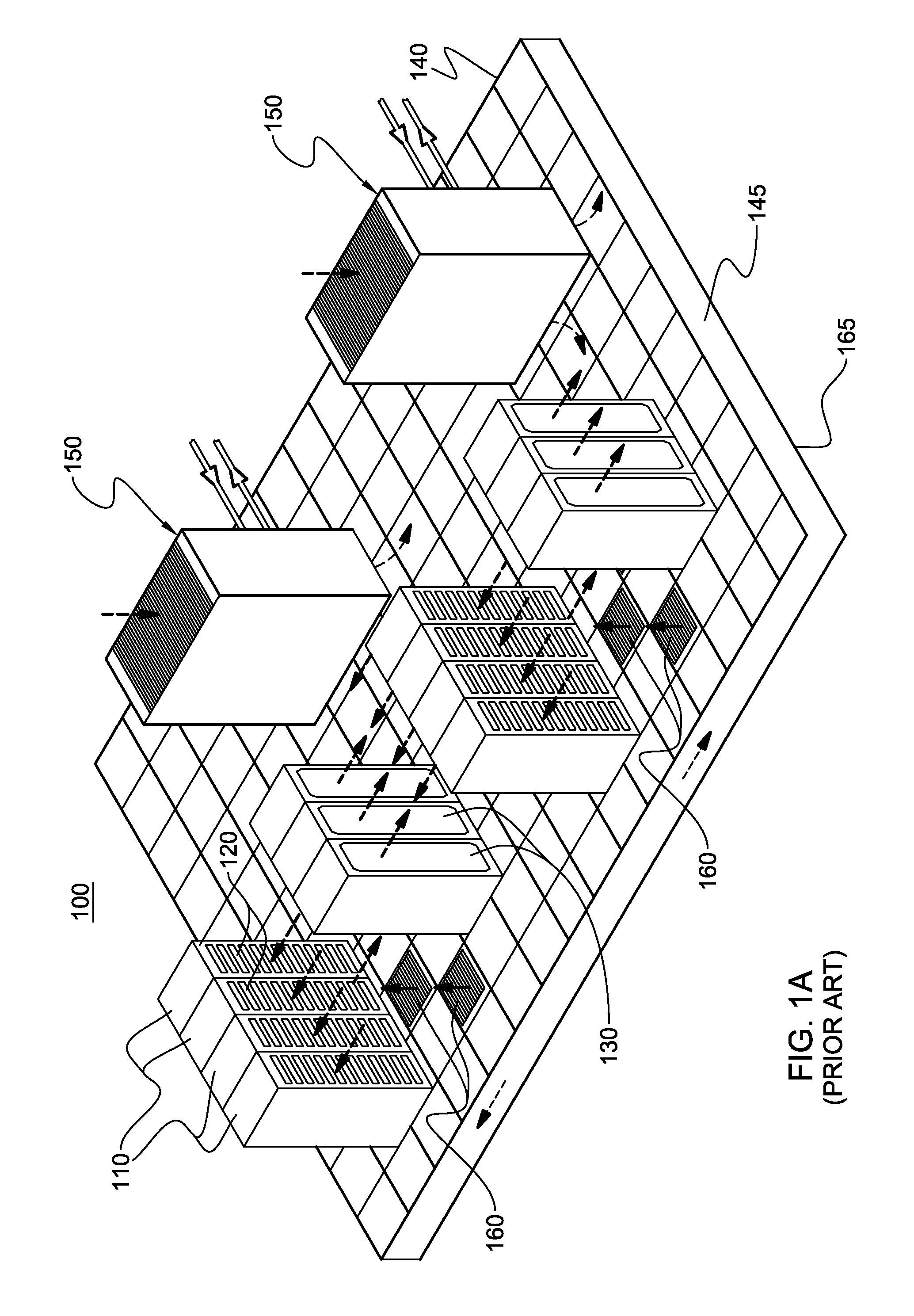 Dry-cooling unit with gravity-assisted coolant flow