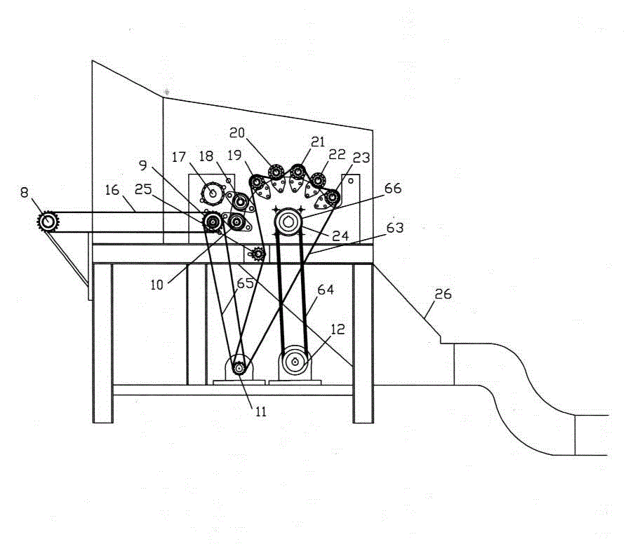 Pillow inner filling machine