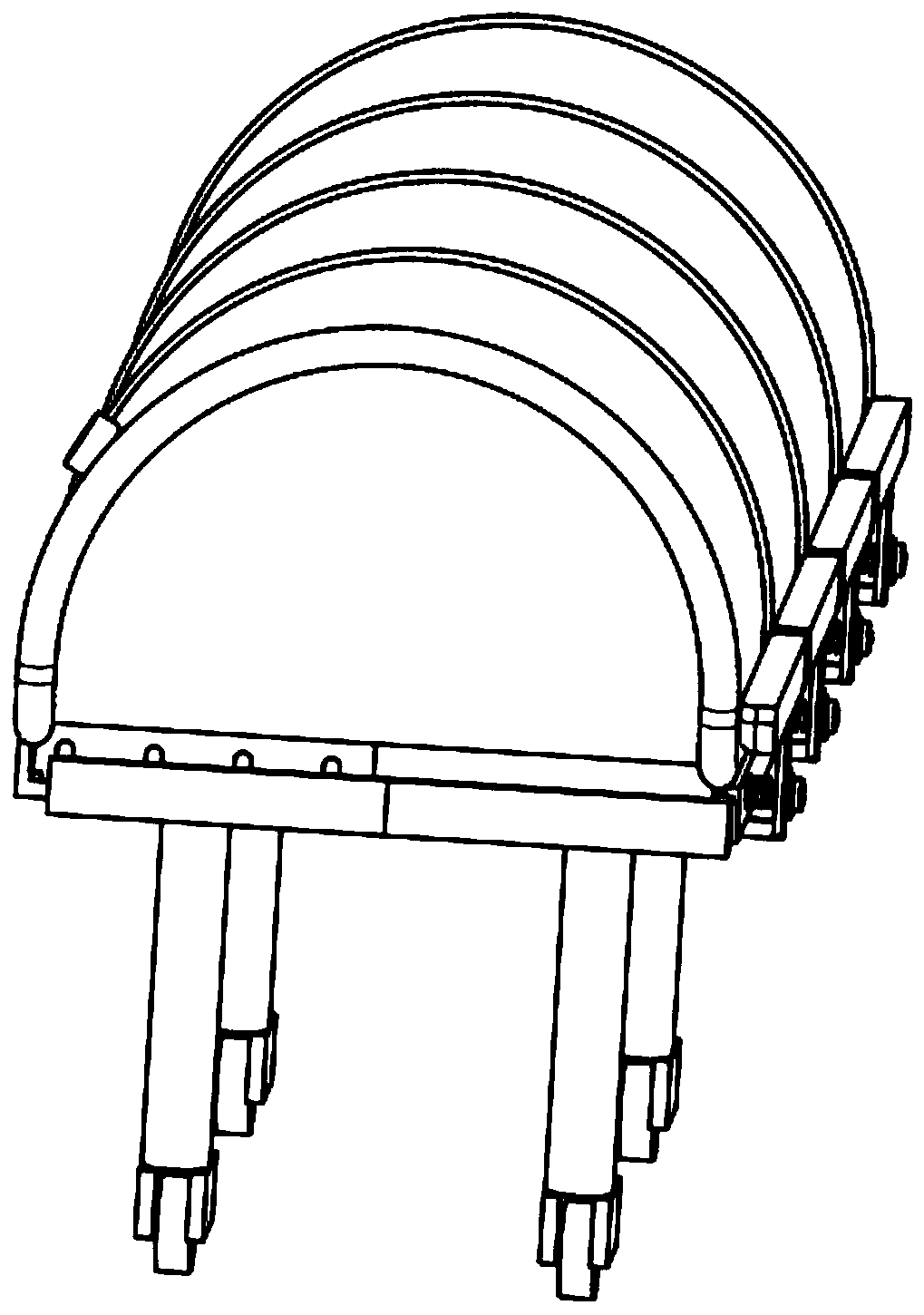 Medical care stretcher with isolation and disinfection protective cover