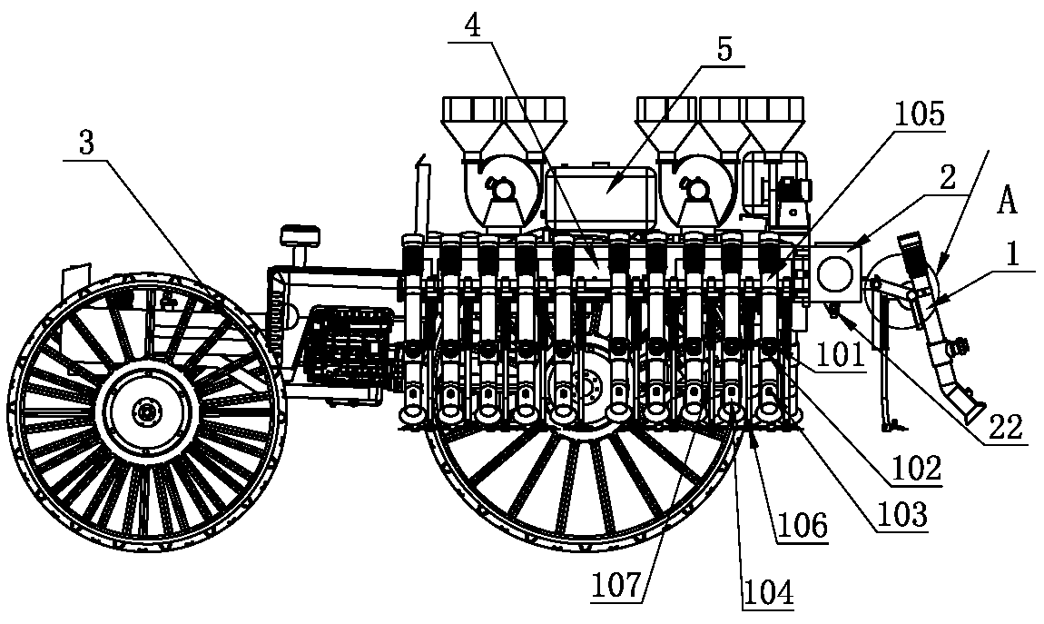 Fertilizer and pesticide application vehicle with mechanical weeding function