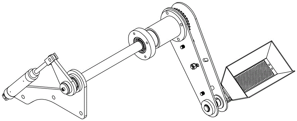 Self-rotating automatic material receiver