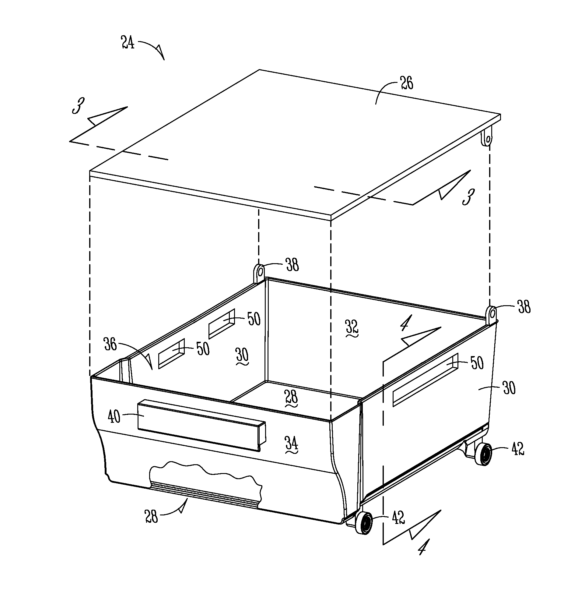 Defrost chamber within freezer compartment