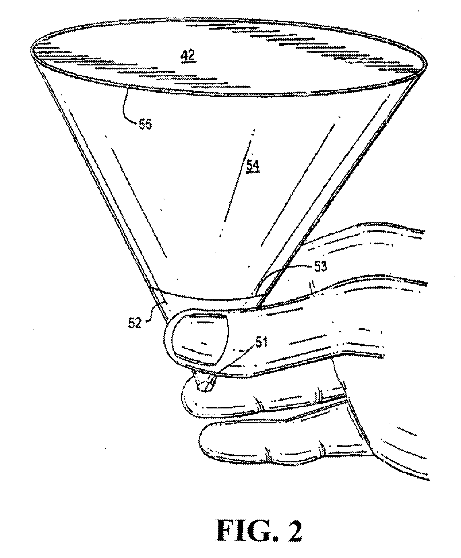 Easy-to-use conical container